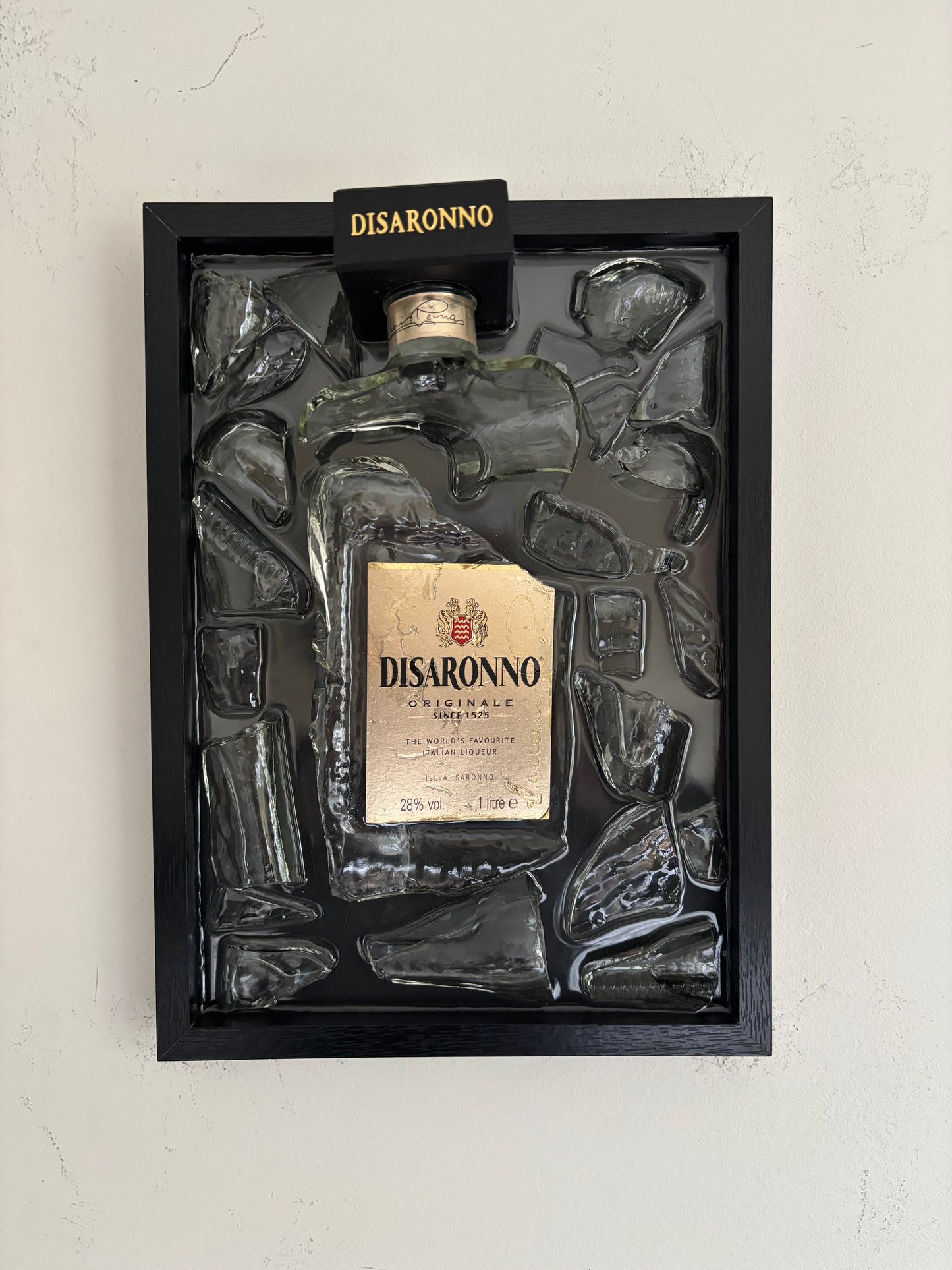 Broken Bottle Art Disaronno