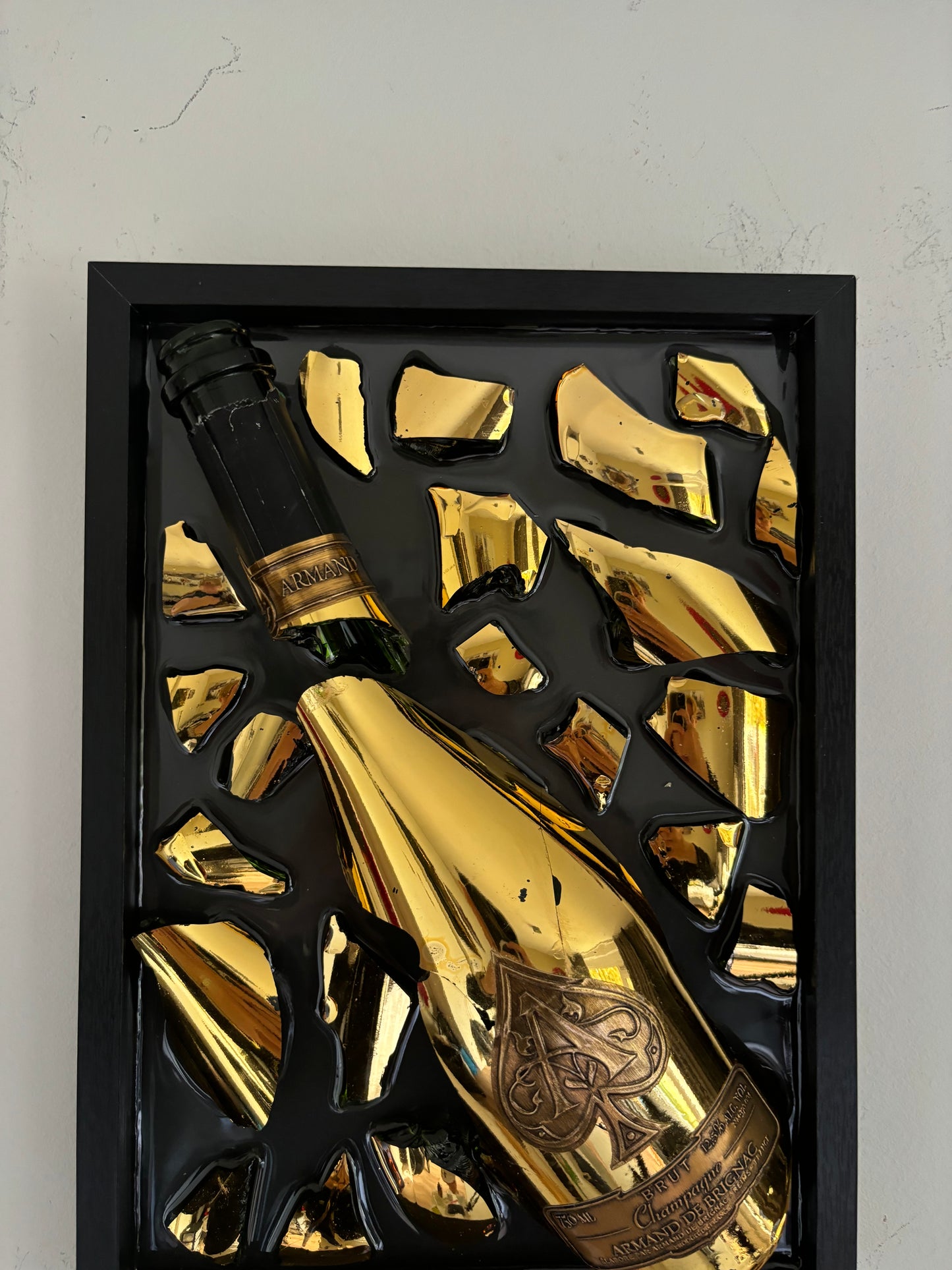 Broken Bottle Art Armand De Brignac