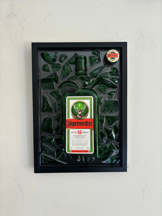 Broken Bottle Art Jagermeister