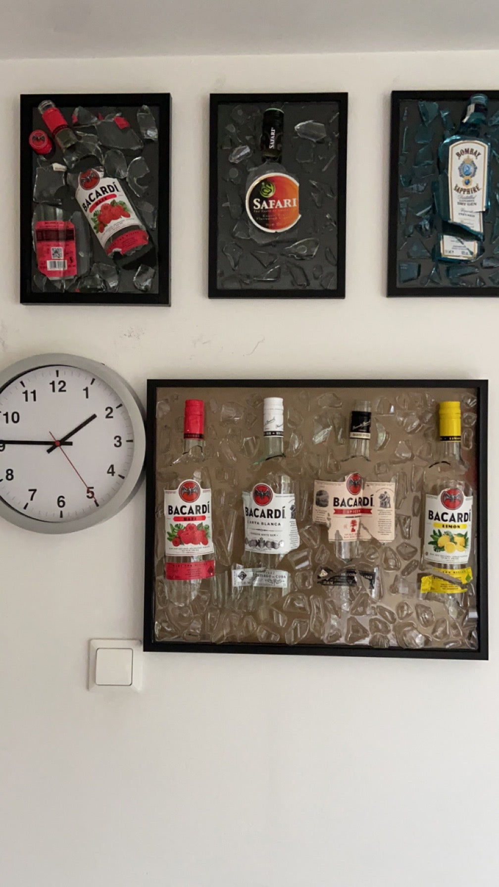 Broken Bottle Art Bacardi Special Edition