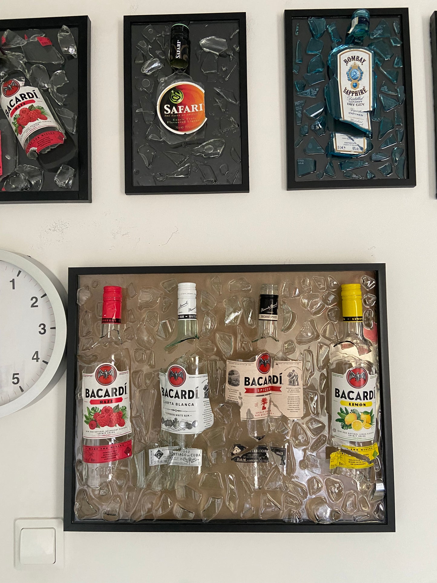 Broken Bottle Art Bacardi Special Edition