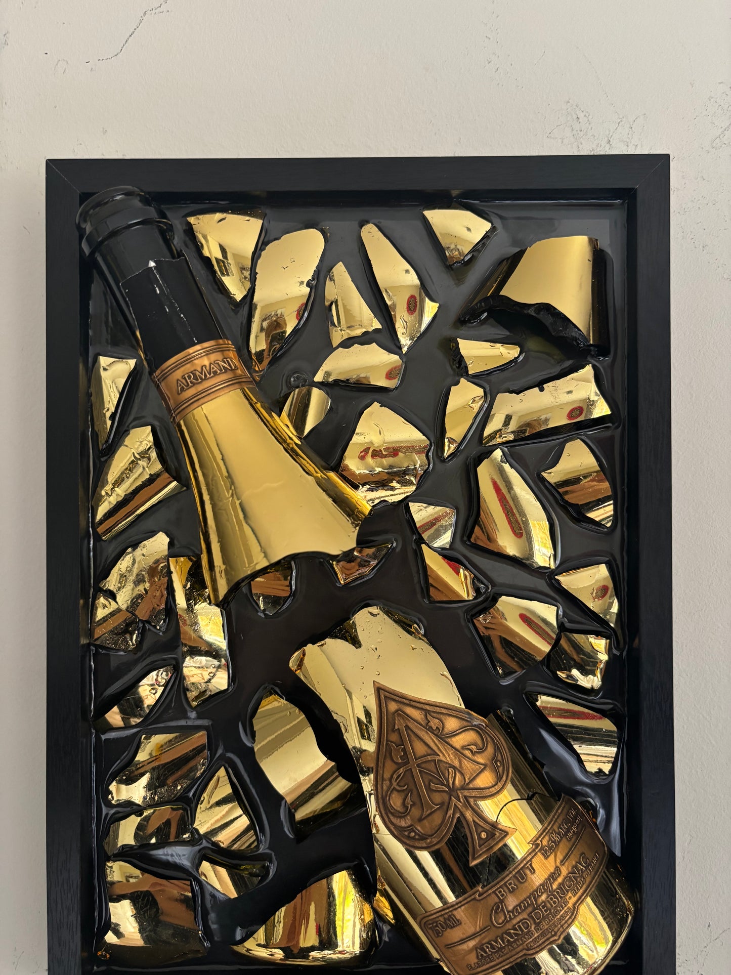 Broken Bottle Art Armand De Brignac