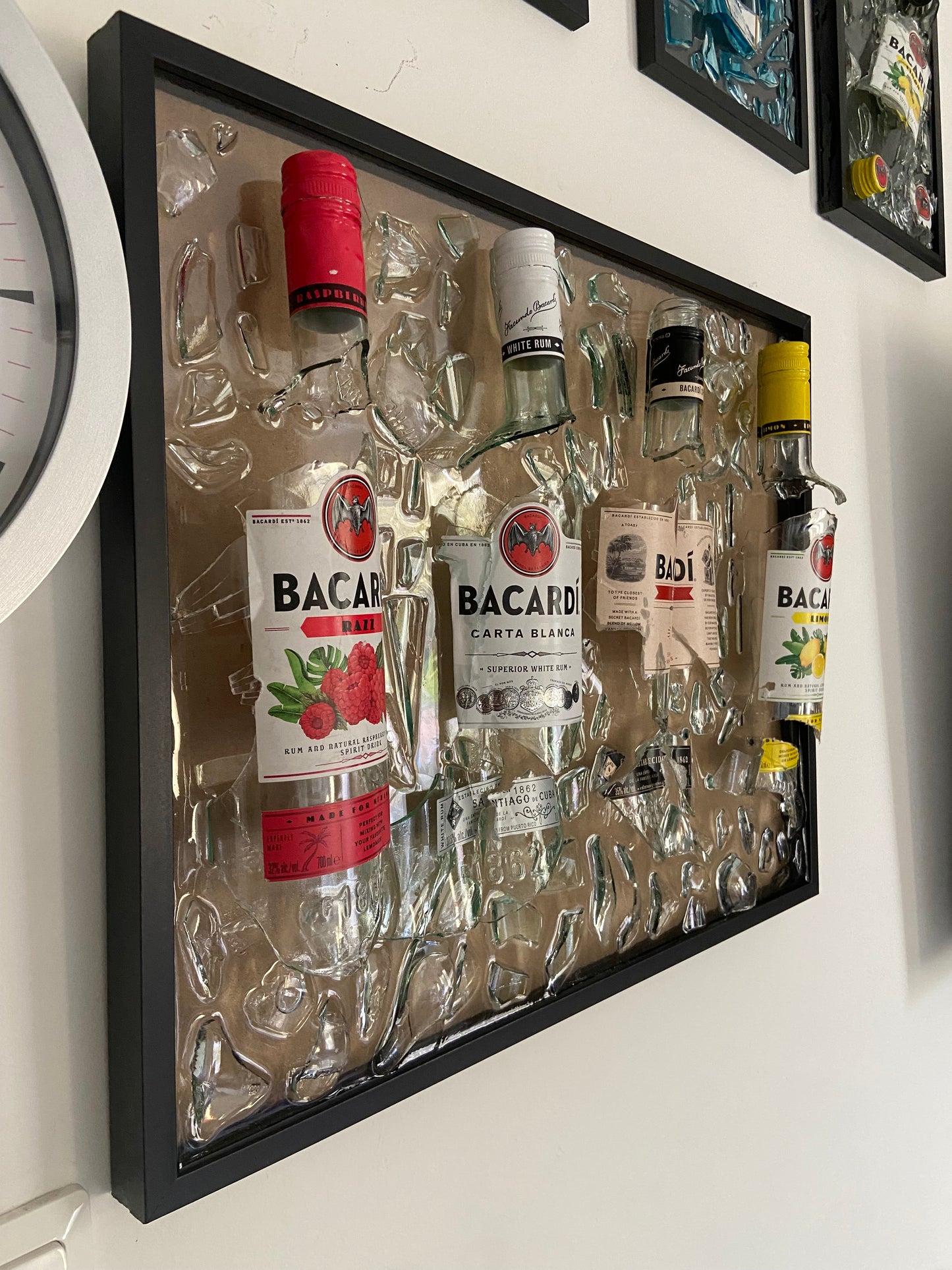 Broken Bottle Art Bacardi Special Edition