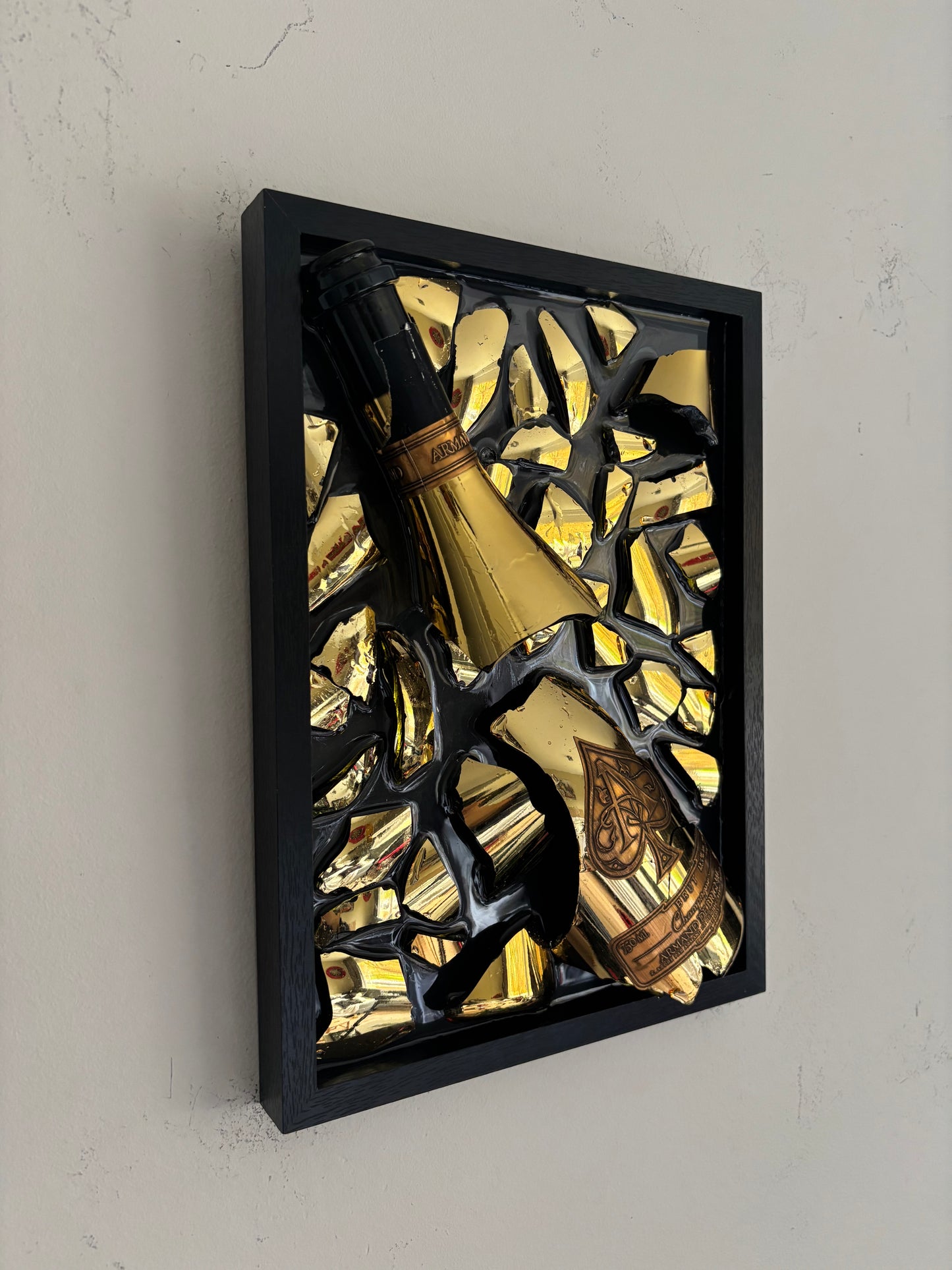 Broken Bottle Art Armand De Brignac