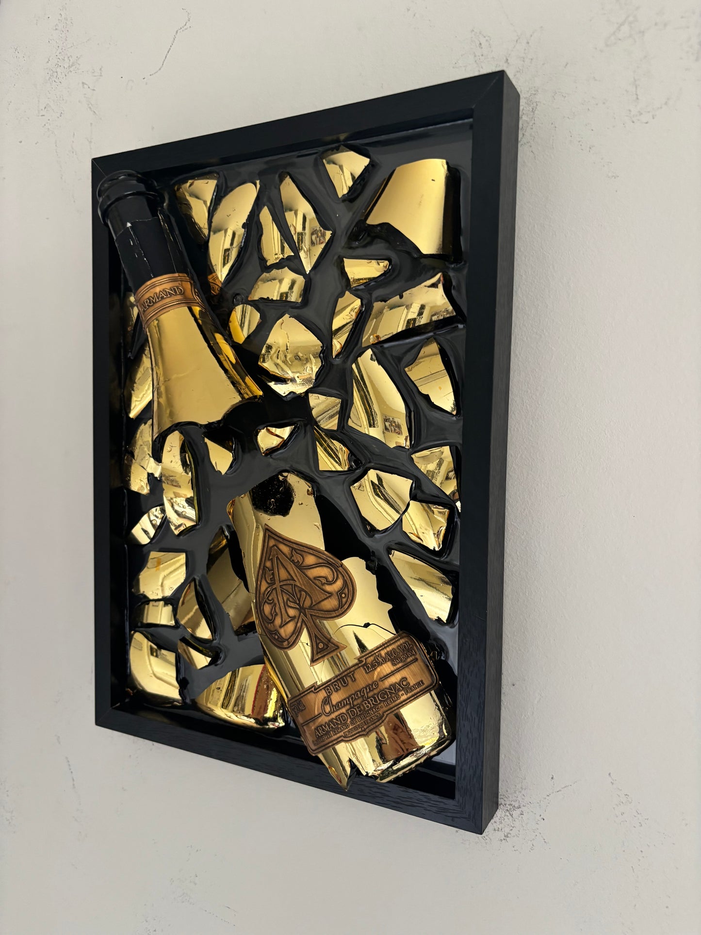 Broken Bottle Art Armand De Brignac