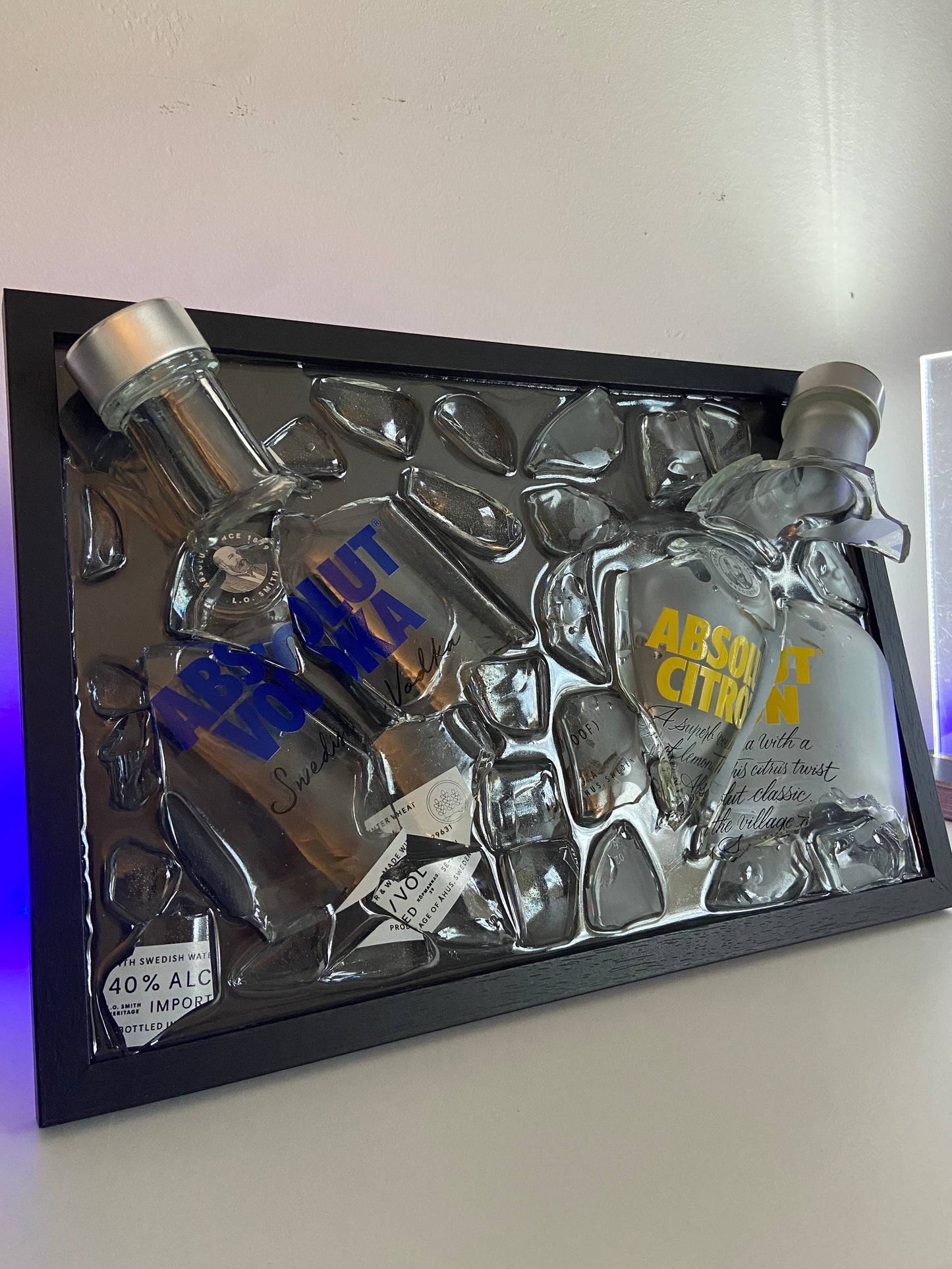 Broken Bottle Art Vodka Absolute X Absolute Citron Special Edition