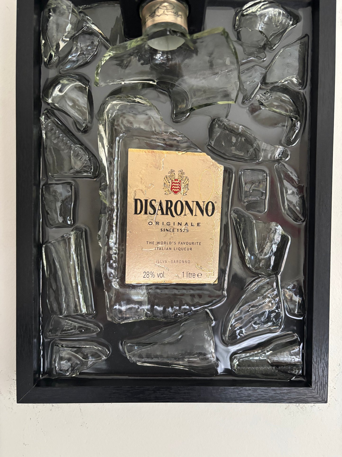 Broken Bottle Art Disaronno