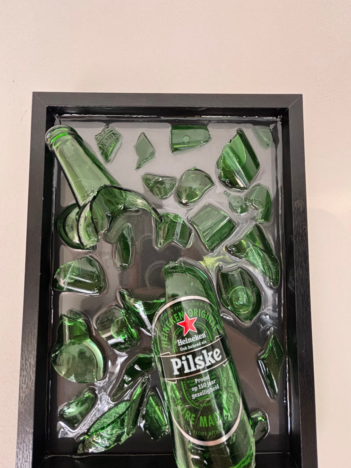 Broken Bottle Art Heineken