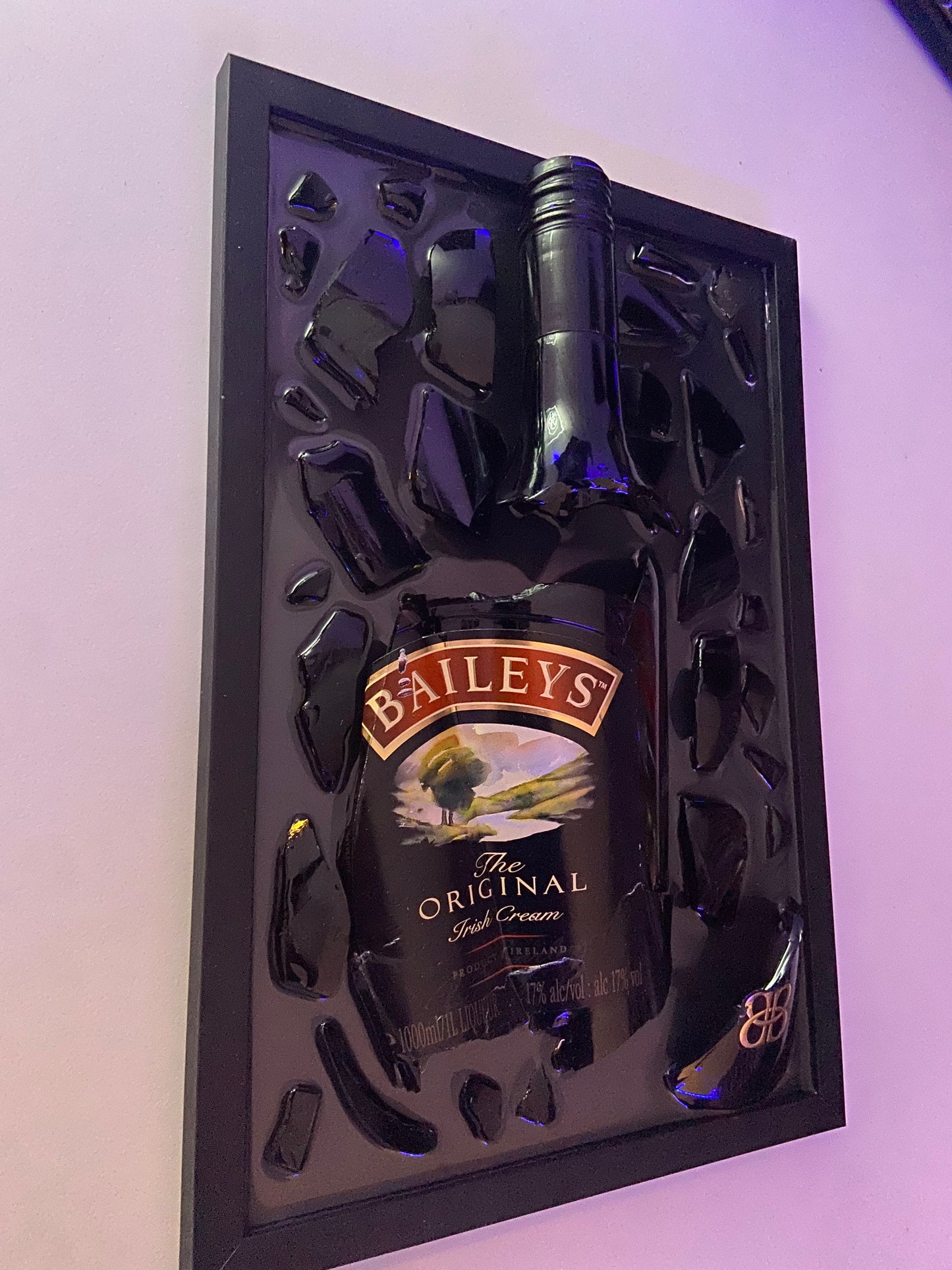 Broken Bottle Art Baileys