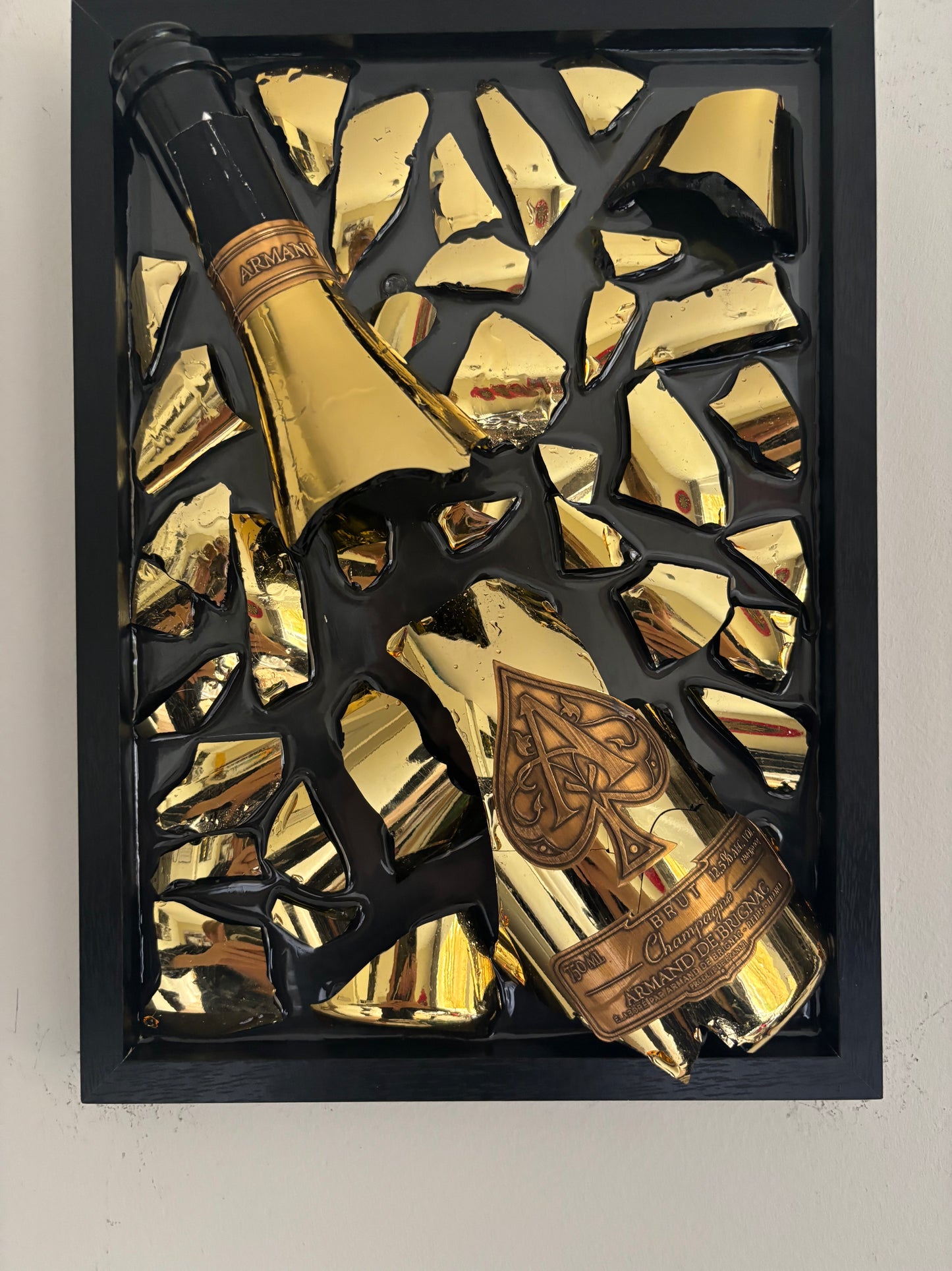 Broken Bottle Art Armand De Brignac