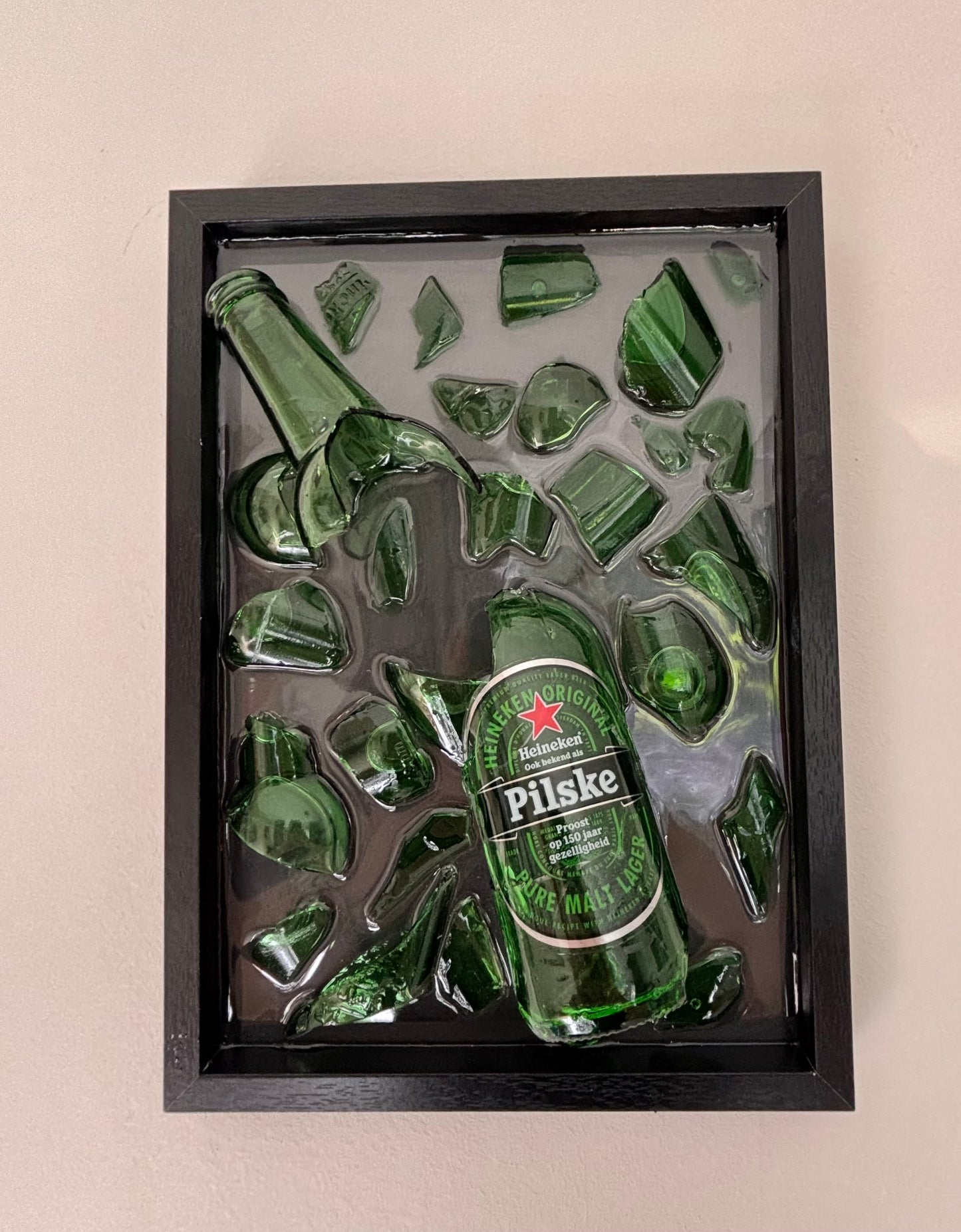 Broken Bottle Art Heineken