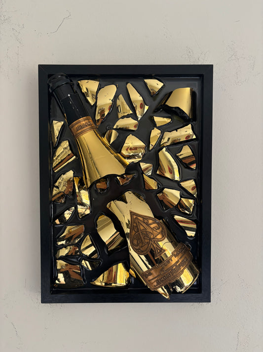 Broken Bottle Art Armand De Brignac