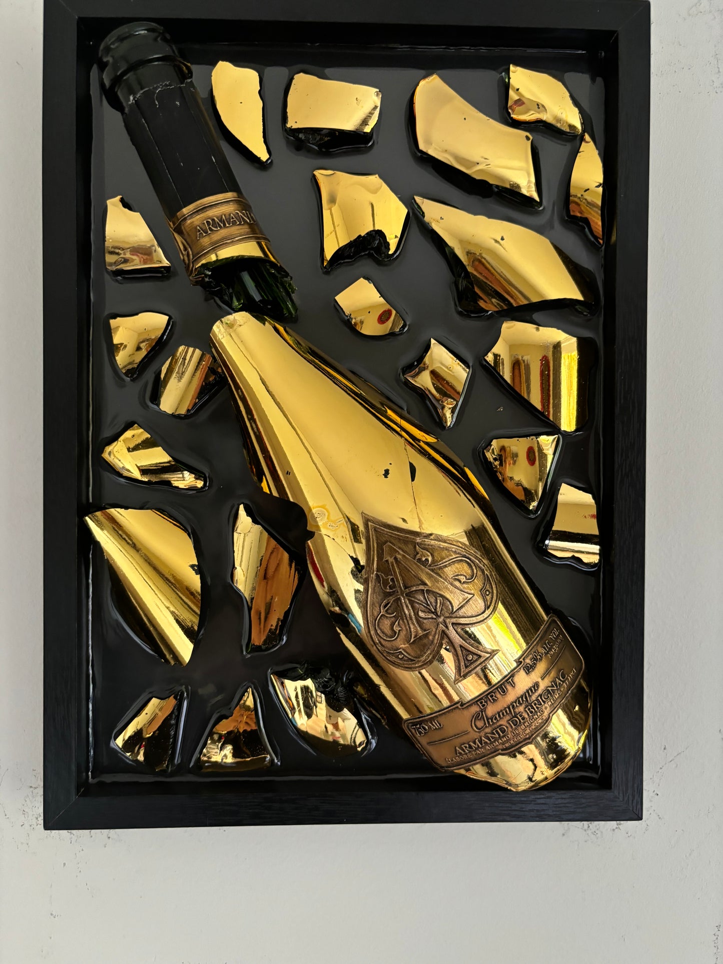 Broken Bottle Art Armand De Brignac