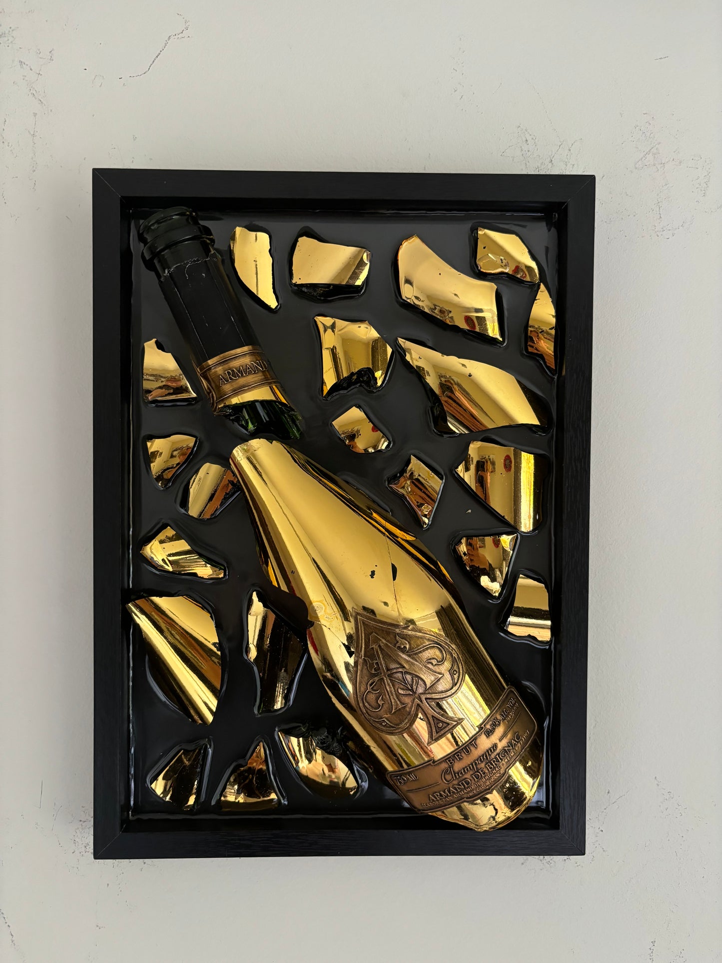 Broken Bottle Art Armand De Brignac